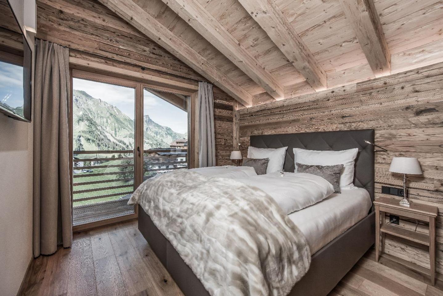 Aadla Walser-Chalets Mit Privater Sauna, Hotpot Und Hotelservice Schröcken Buitenkant foto